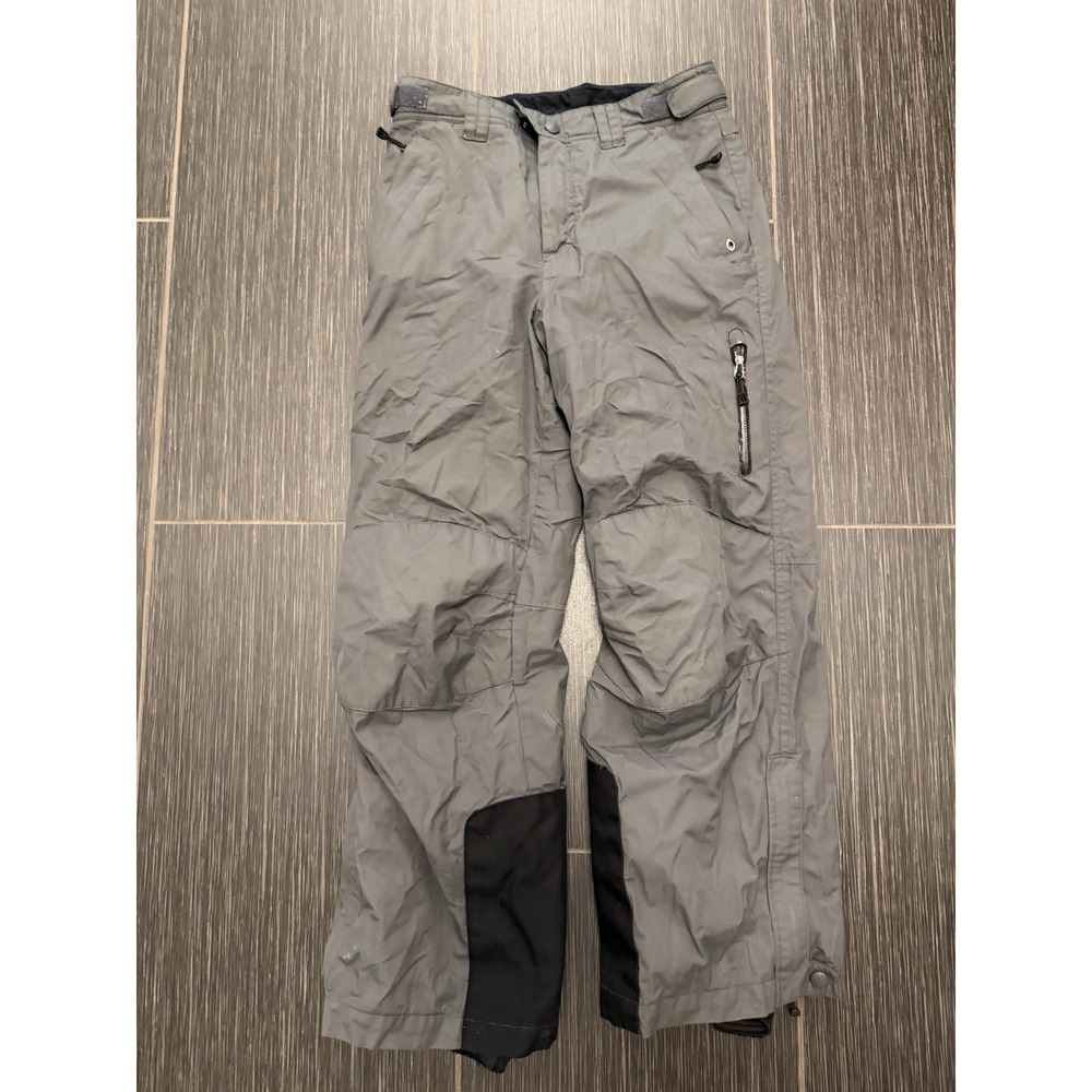 REI Snow Pants Fleece Lined Gray Boys Sz M 10-12 Winter Ski Snowboard Thick Warm